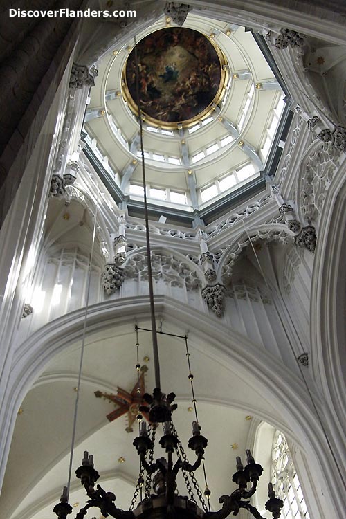 VIew towards the dome of the Church of Our Lady. 
