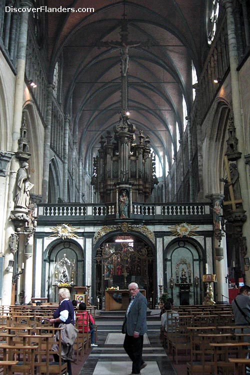 Inside Church of our Lady, Bruges.