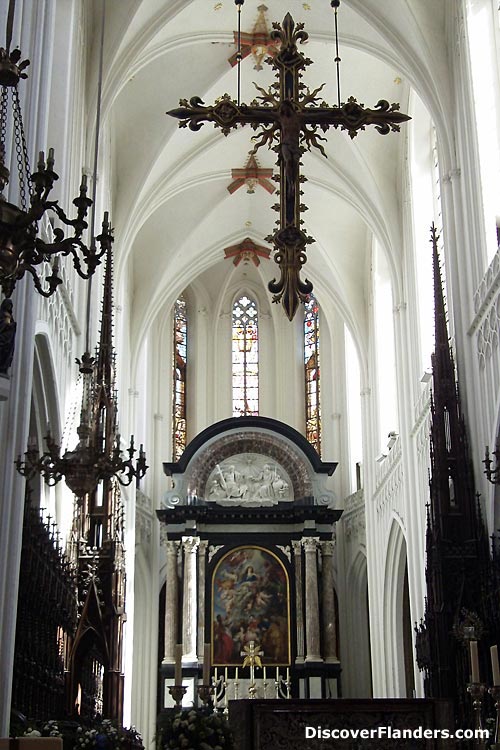 Inside Church of Our Lady in Antwerp