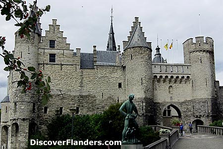 Het Steen, on the Scheldt River in Antwerp.