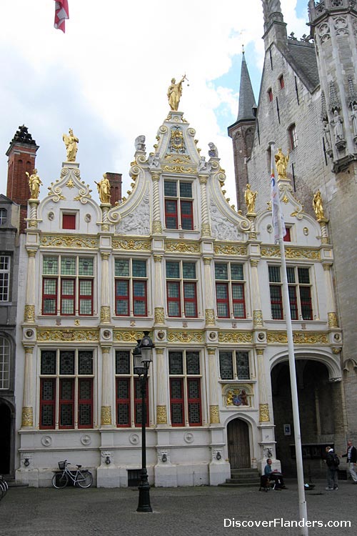 Chambers or Oude Griffie on Castle Square in Bruges. 