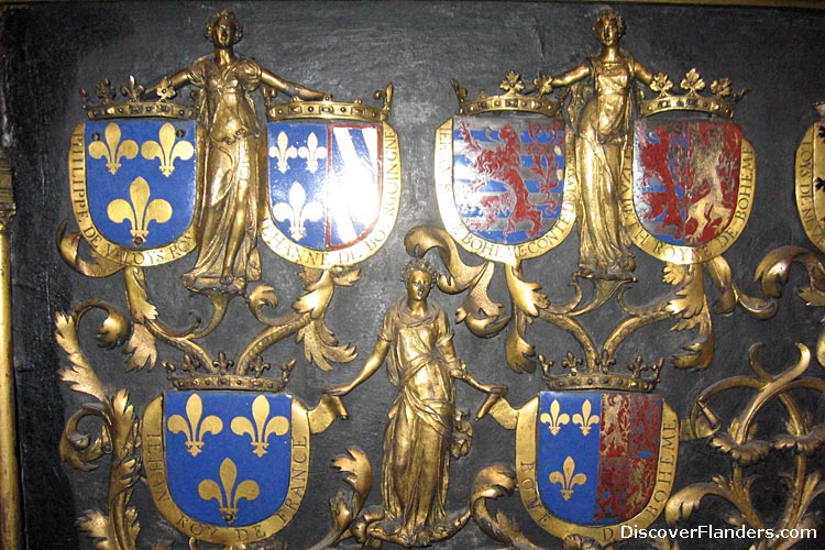 Decoration on the Mausoleum of Charles the Bold.