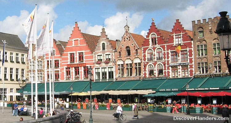 Bruges : the North side of Market Square.