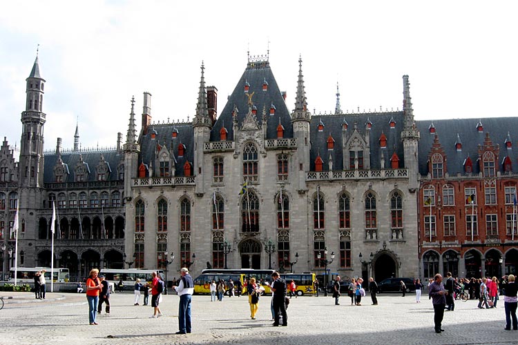 Provincial Court on Market Square of Bruges. 