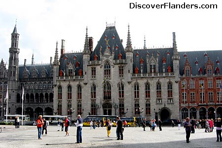 Provincial Court on Market Square of Bruges.
