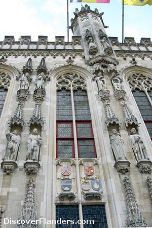 City Hall of Bruges : detail 