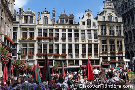 Guild Houses on the Grand Square of Brussels. 