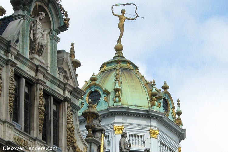 Cupola on top of a Guild House on the Grand Place of Brussels