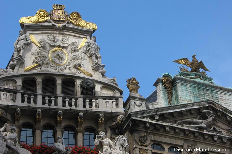 Guild Houses on the Grand Place of Brussels.