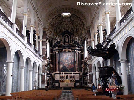 Inside Saint Charles Borromeo's Church