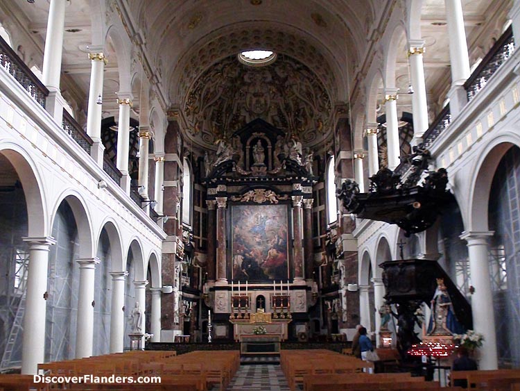 Inside Saint Charles Borromeo's Church