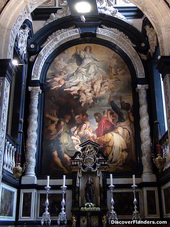 Painting 'The Assumption of the Blessed Virgin Mary', copy after Rubens