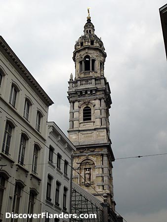 Tower of Saint Charles Borromeo's Church in Antwerp