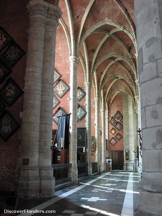 Inside Saint Michael's Church, Ghent. 