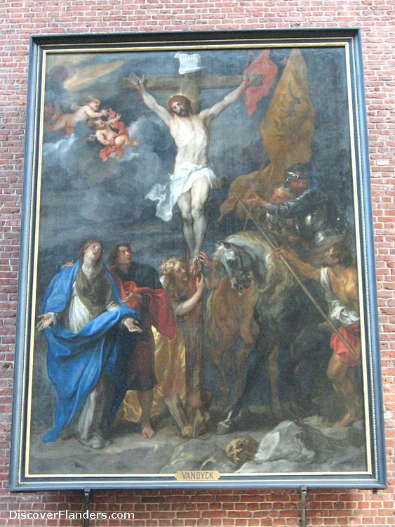 Christ dying on the Cross by Anthony Van Dyck, in Saint Michael's Church in Ghent. 