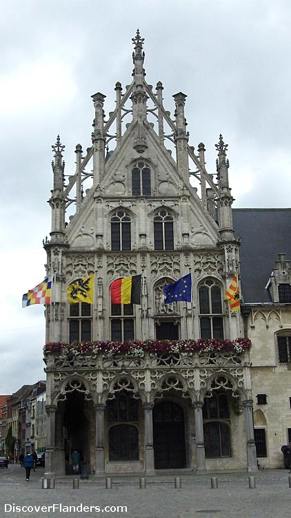 Grand Council Building, in a late gothic style (part of the Town Hall of Mechelen). 