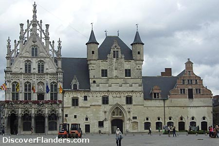 Town Hall, on the Grand Square (Grote Markt) of Mechelen. 