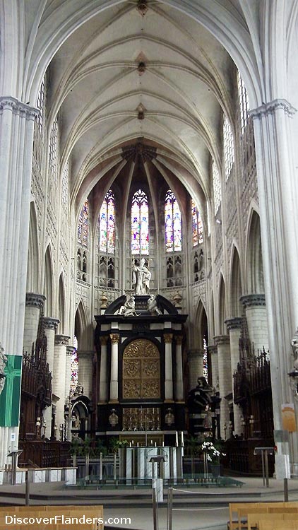 Inside Saint Rumbold's Cathedral.