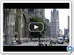 View over the Korenmarkt in Ghent, Flanders