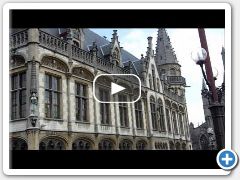 View from Saint Michael's Bridge in Ghent