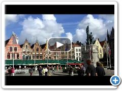 Belfry and Market Square of Bruges