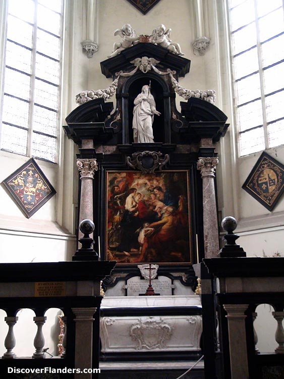 The chapel of Our Lady, where Peter Paul Rubens is buried